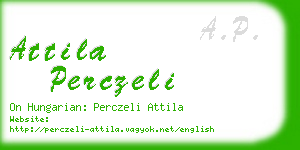 attila perczeli business card